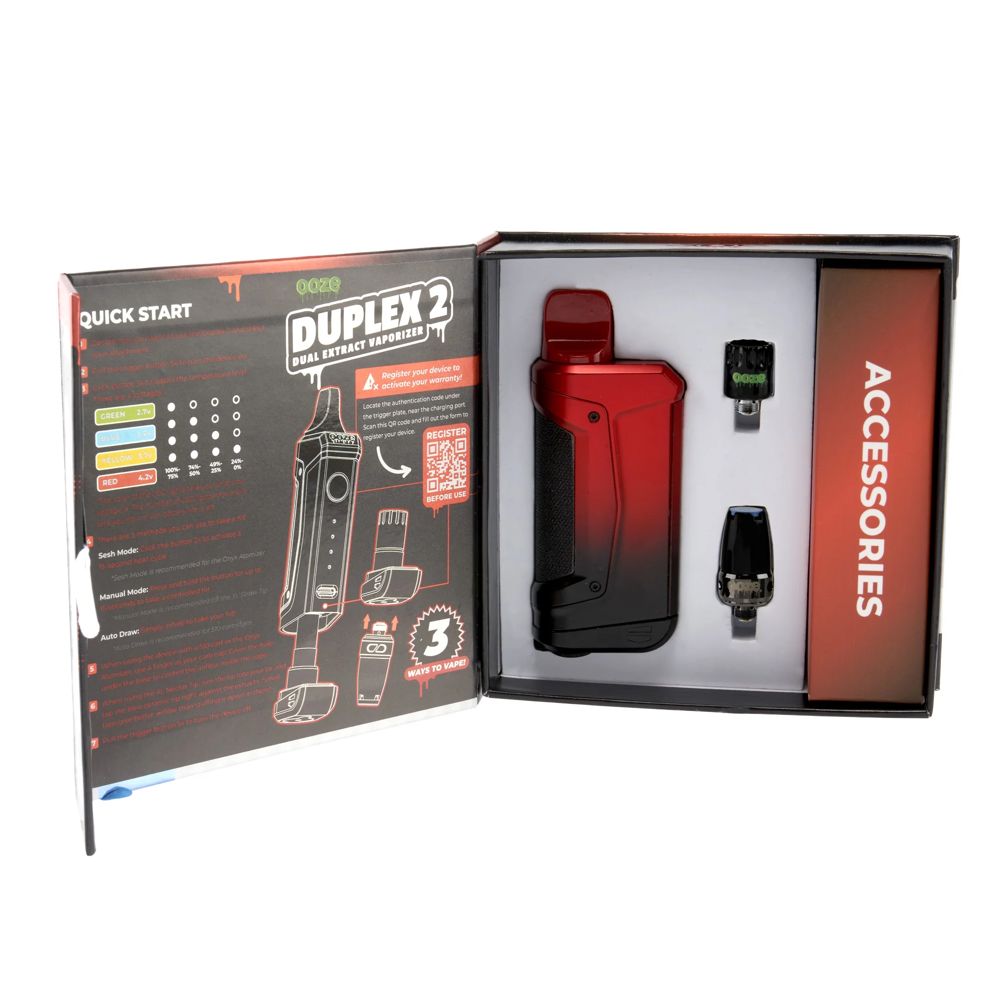 Duplex 2 – 900 mAh C-Core Vaporizer - Midnight Sun - Image 9