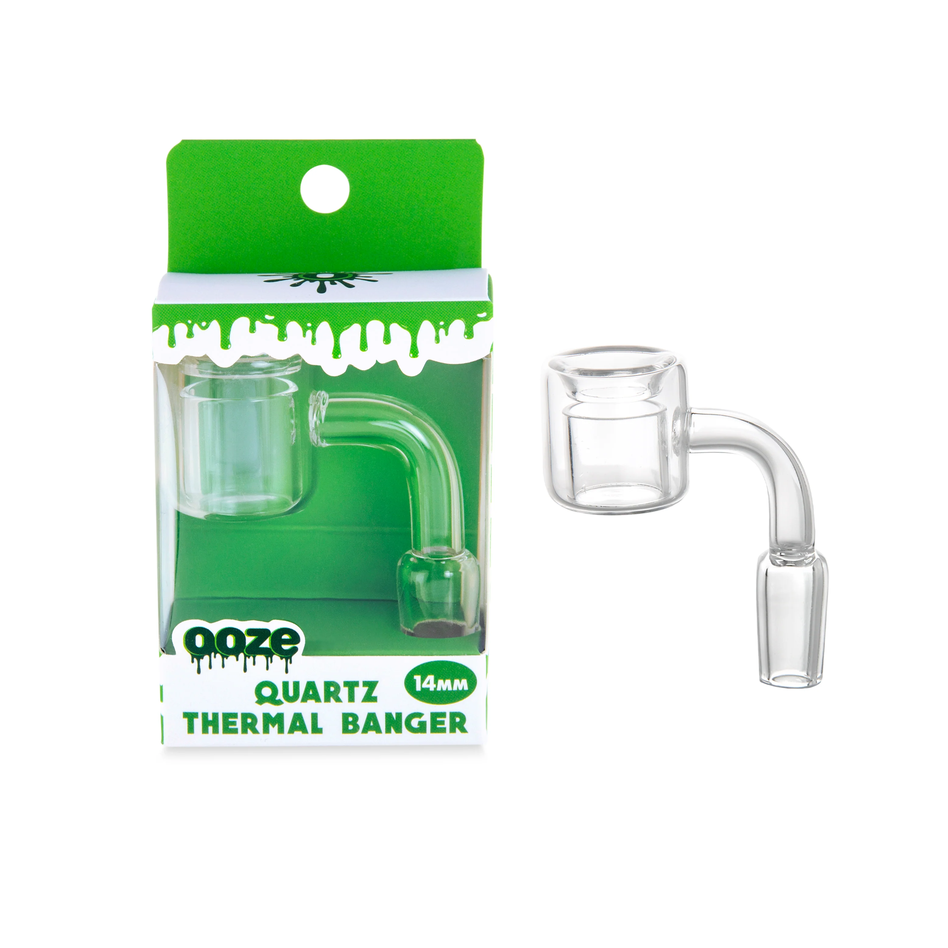 Ooze Quartz 90 Degree Thermal 14mm Male Glass Banger - Image 2