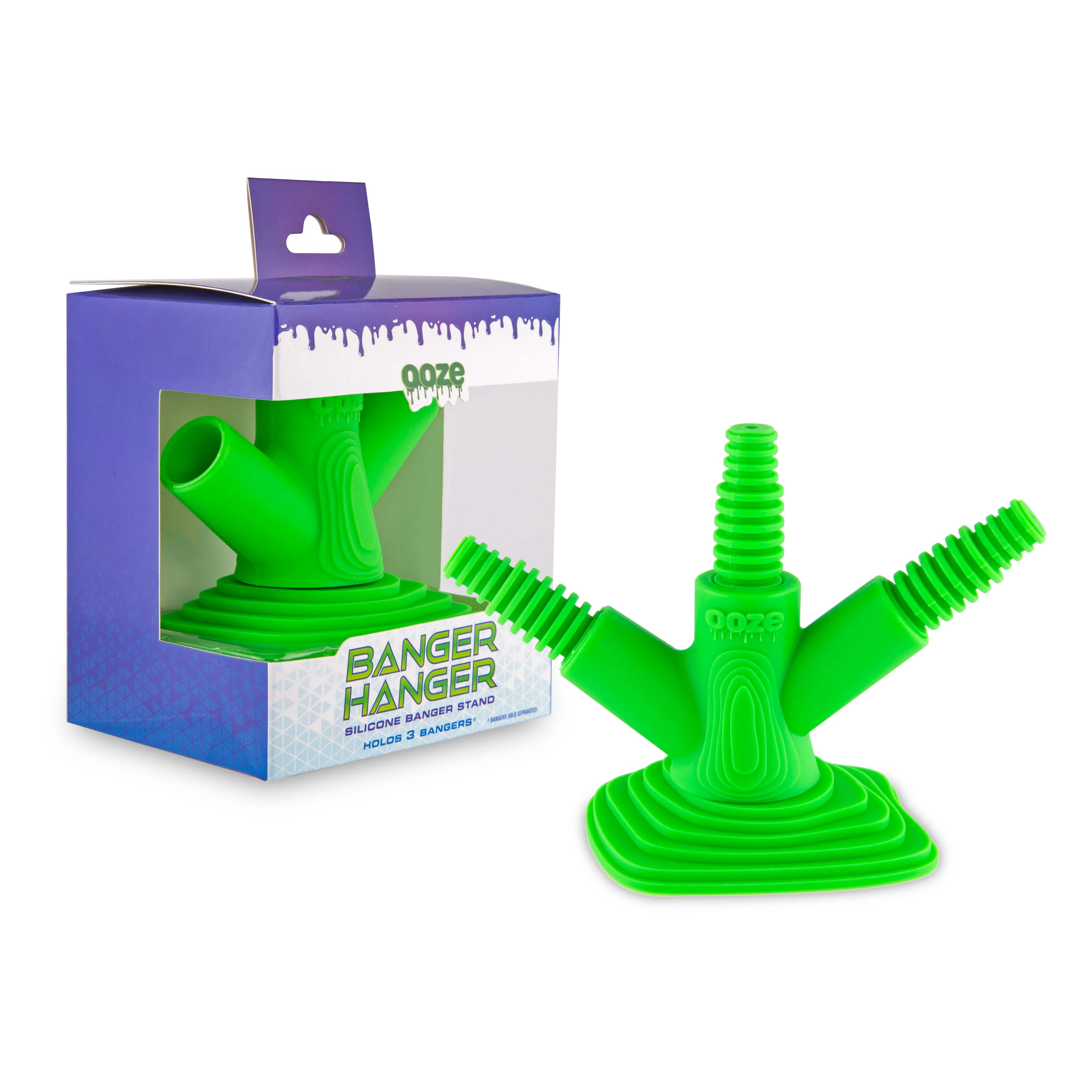 Ooze Banger Hanger Silicone Banger Stand - Slime Green - Image 2