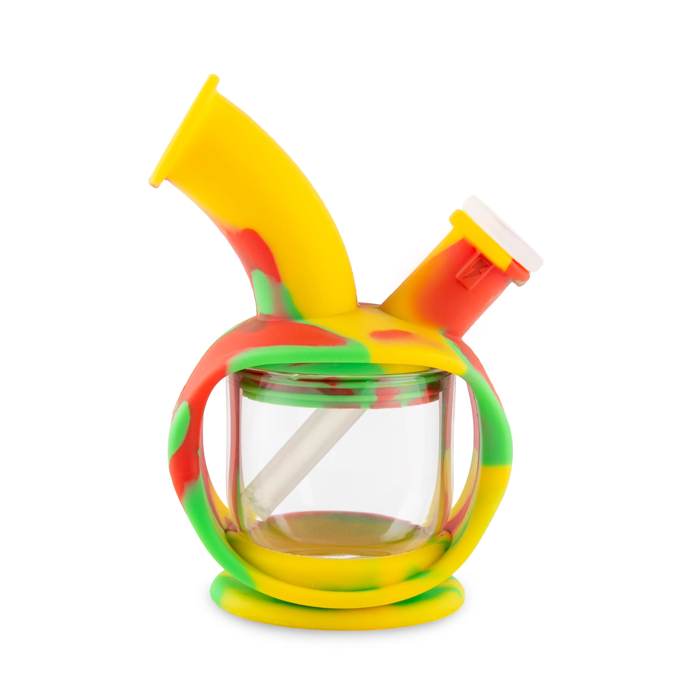 Ooze Kettle Silicone Water Bubbler & Dab Rig - Rasta - Image 3
