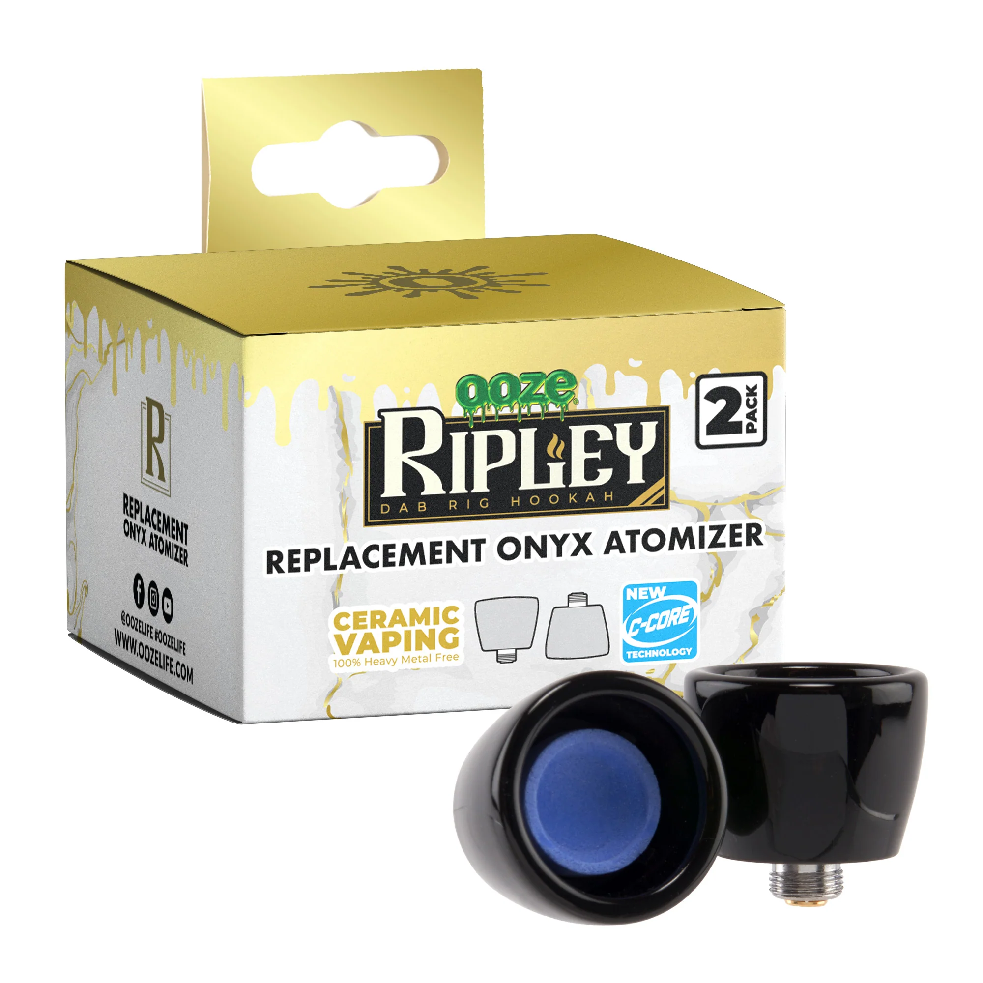 Ripley Replacement King Size Onyx Atomizer 2-Pack - Image 2
