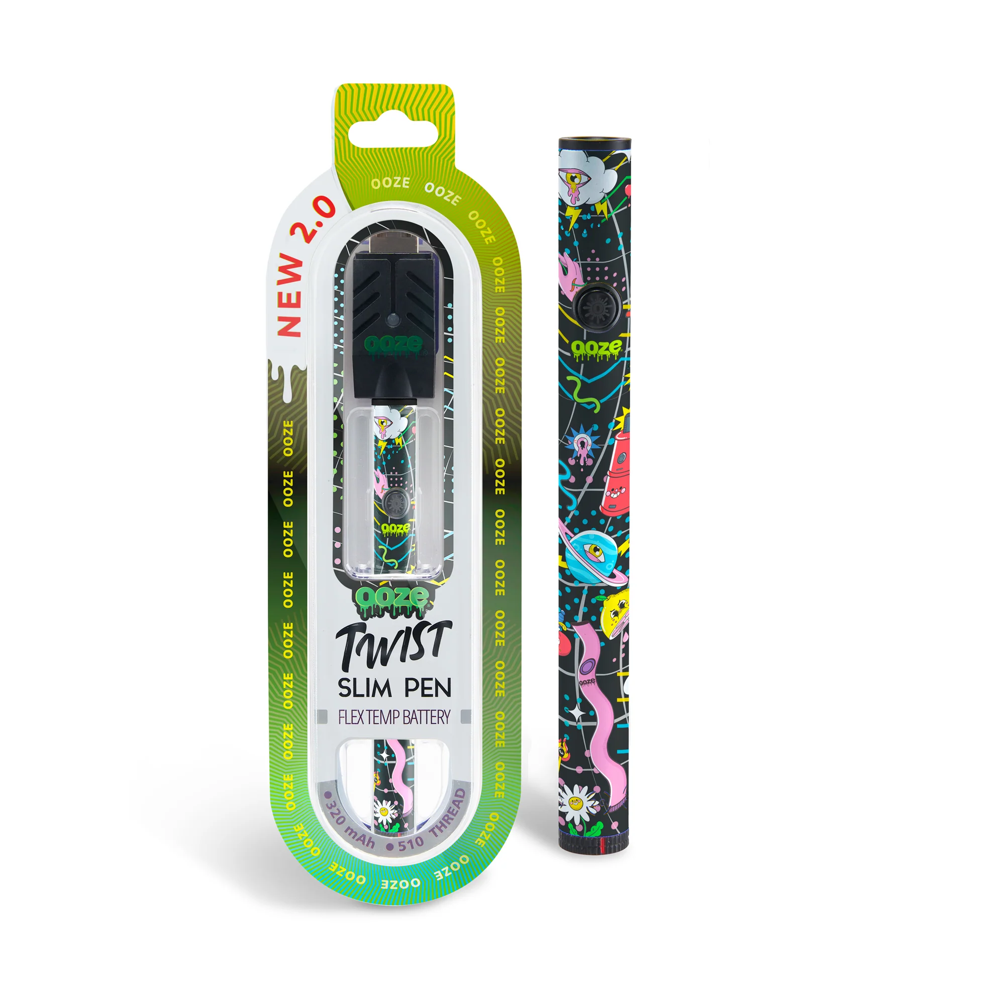 Twist Slim Pen 2.0 - 320 mAh Flex Temp Battery - Time Warp - Image 4