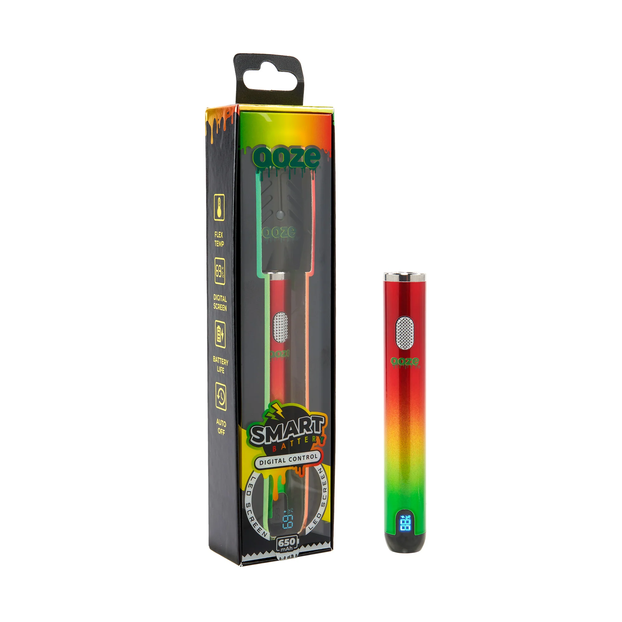 Smart Battery – 650 mAh Vape Pen - Rasta - Image 3