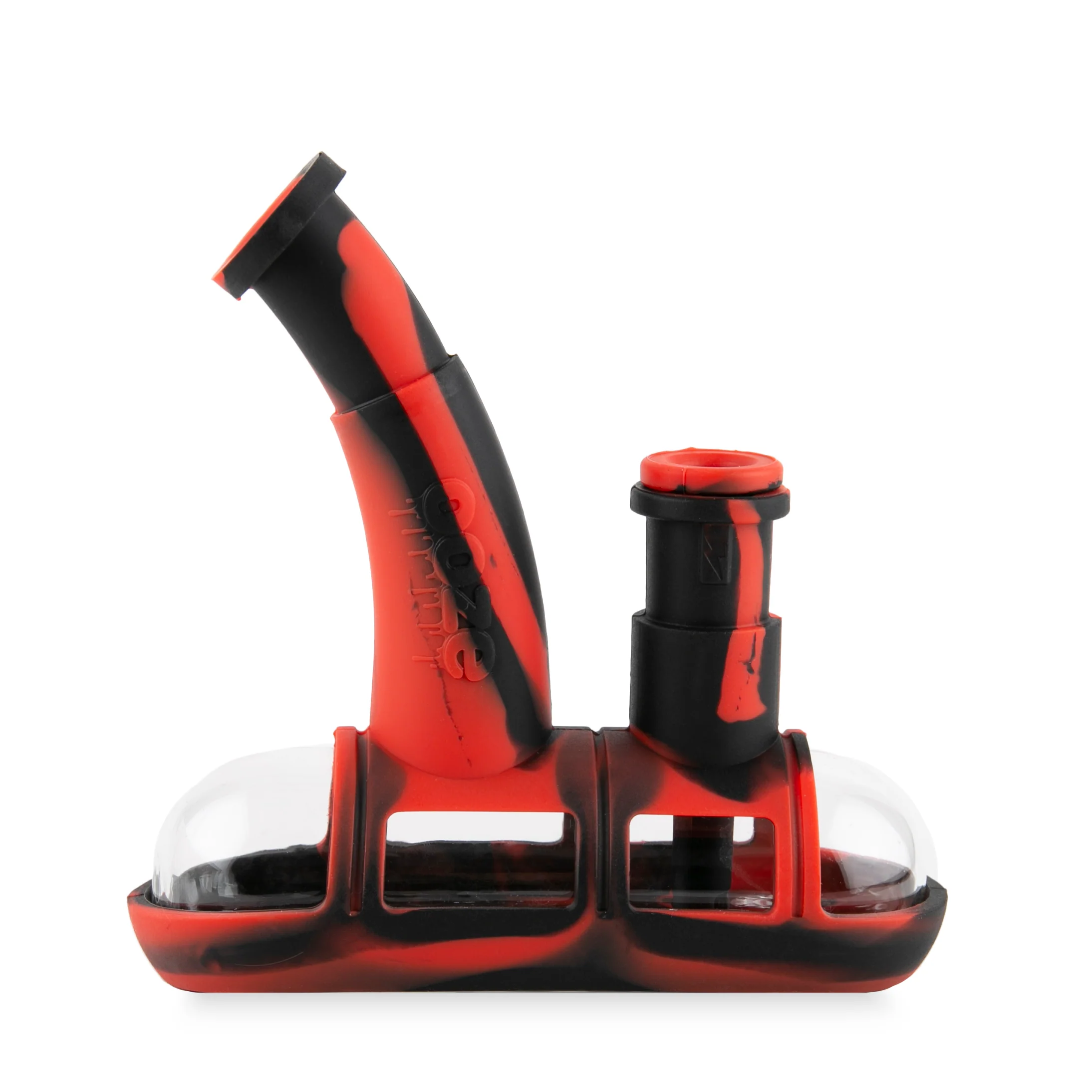 Ooze Steamboat Silicone Water Bubbler & Dab Rig - Lava - Image 3