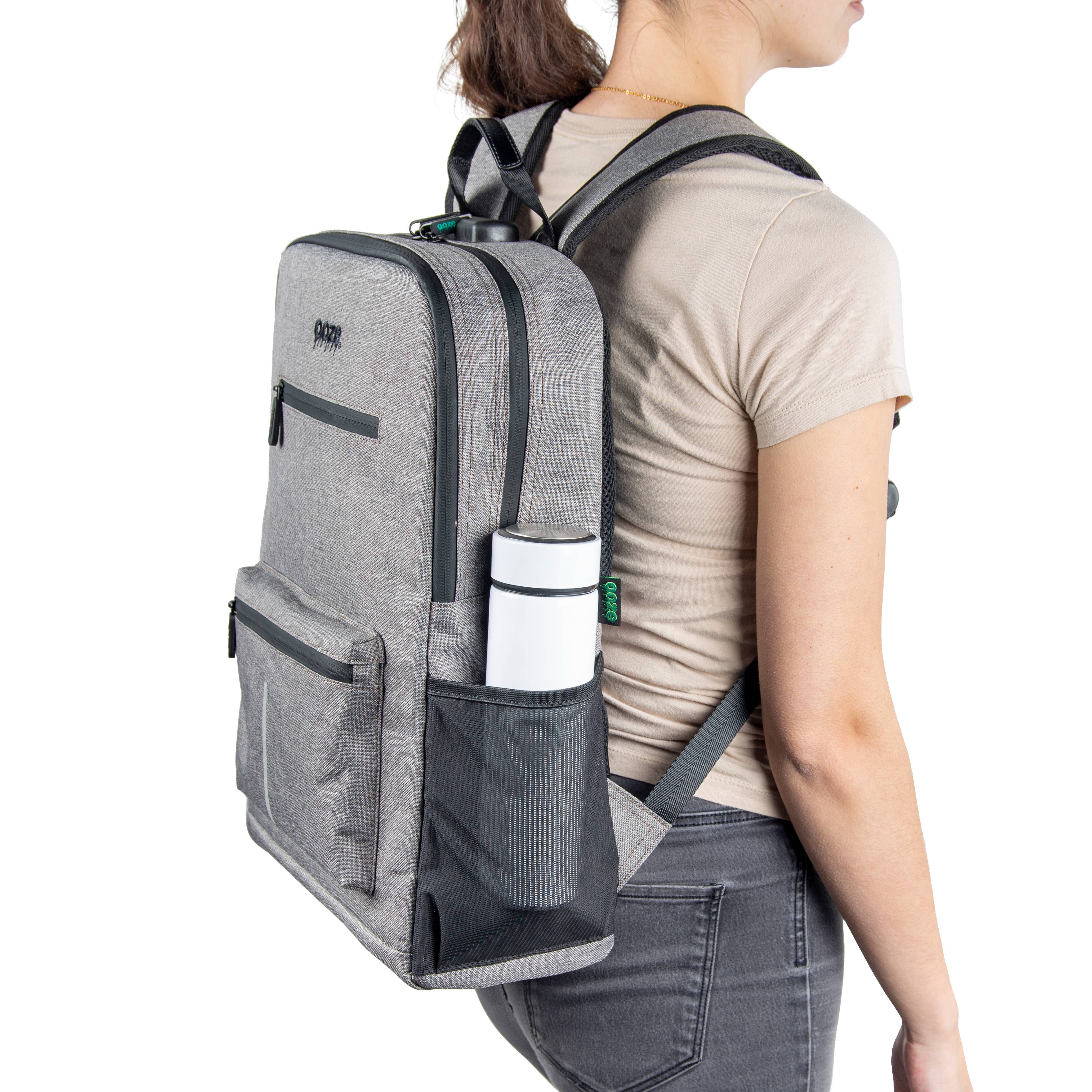 Ooze Traveler Classic Smell Proof Backpack - Smoke Gray - Image 5