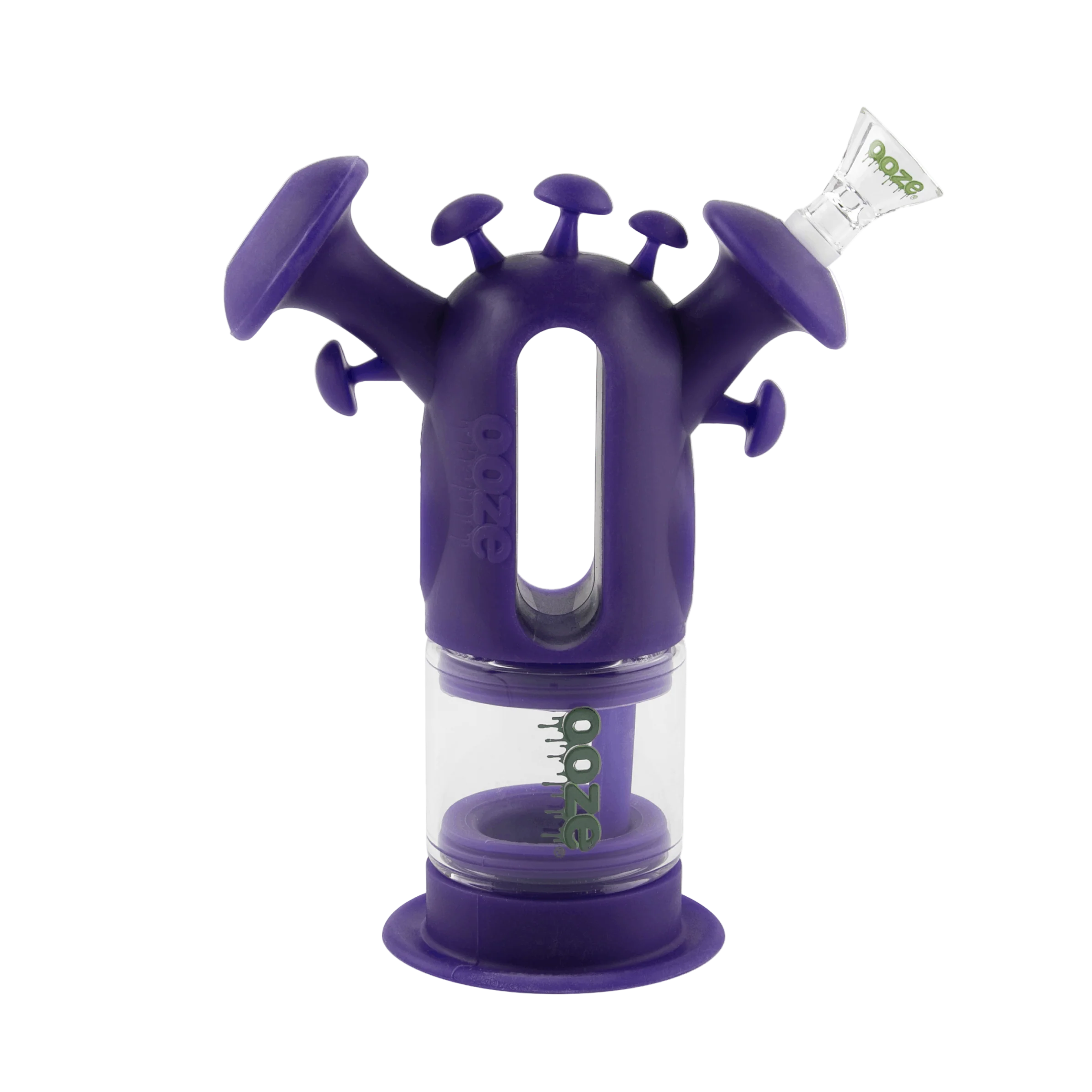Ooze Trip Pipe Silicone Water Bubbler & Dab Rig - Ultra Purple