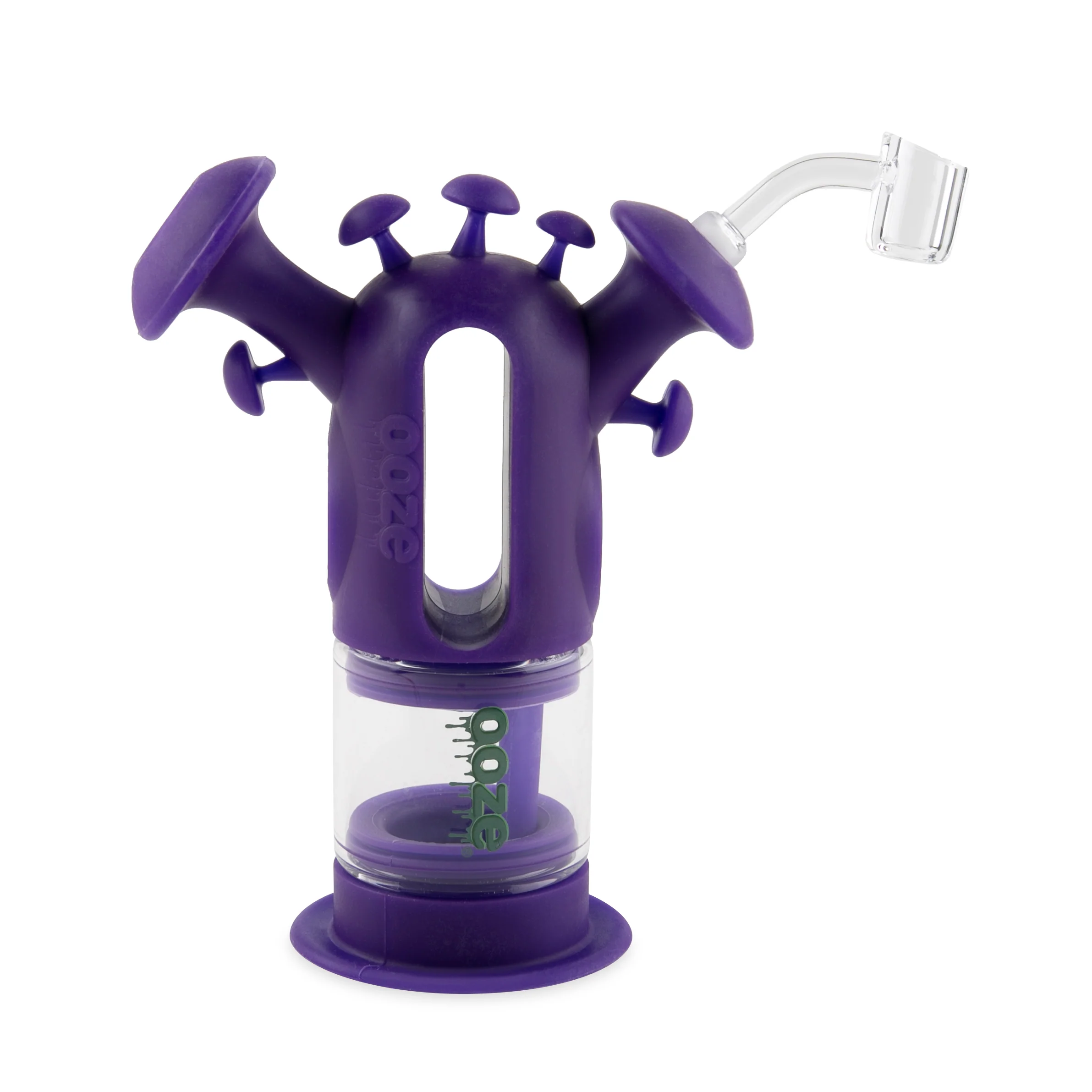 Ooze Trip Pipe Silicone Water Bubbler & Dab Rig - Ultra Purple - Image 3