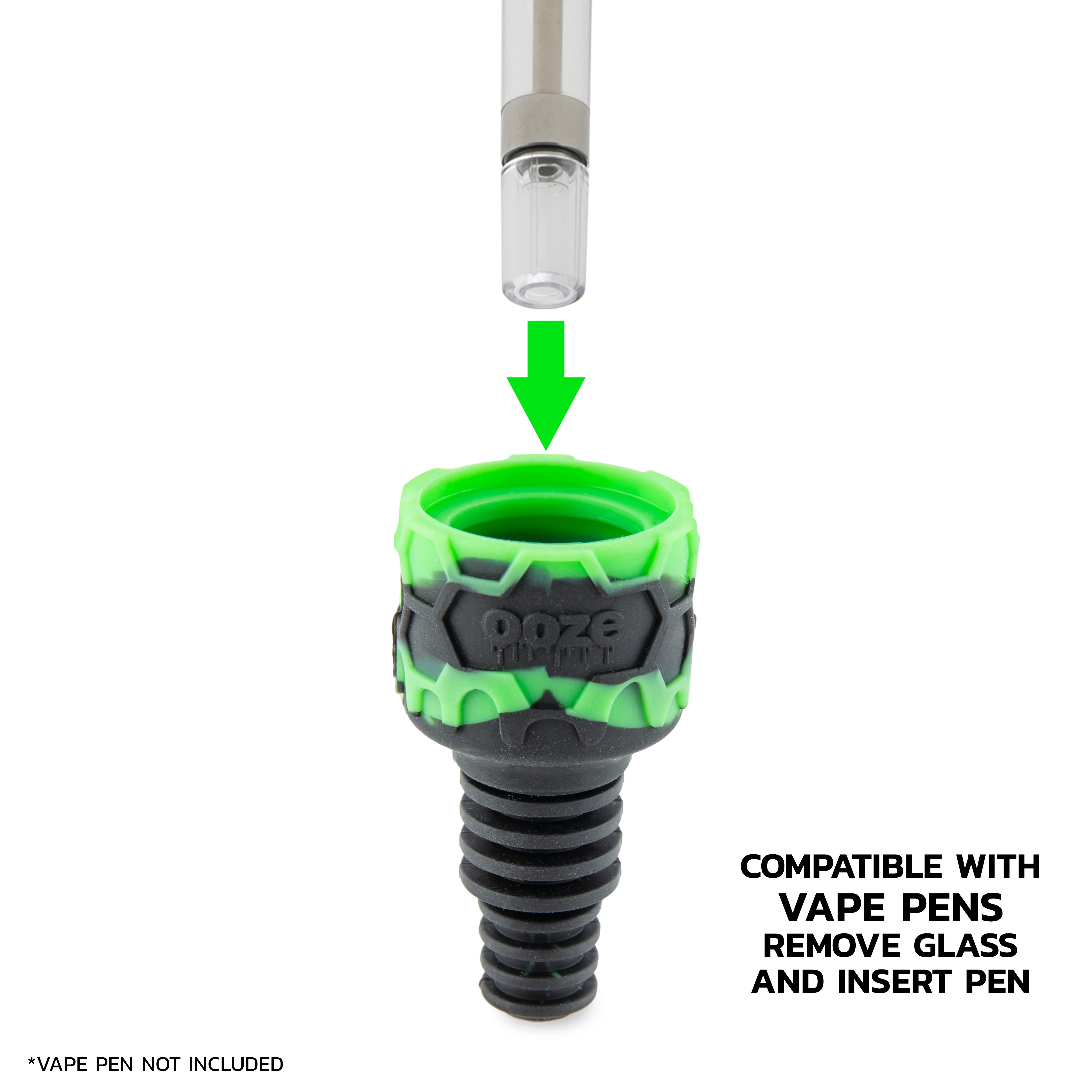 Ooze Swerve Silicone Water Pipe, Dab Rig & Dab Straw - Chameleon - Image 8