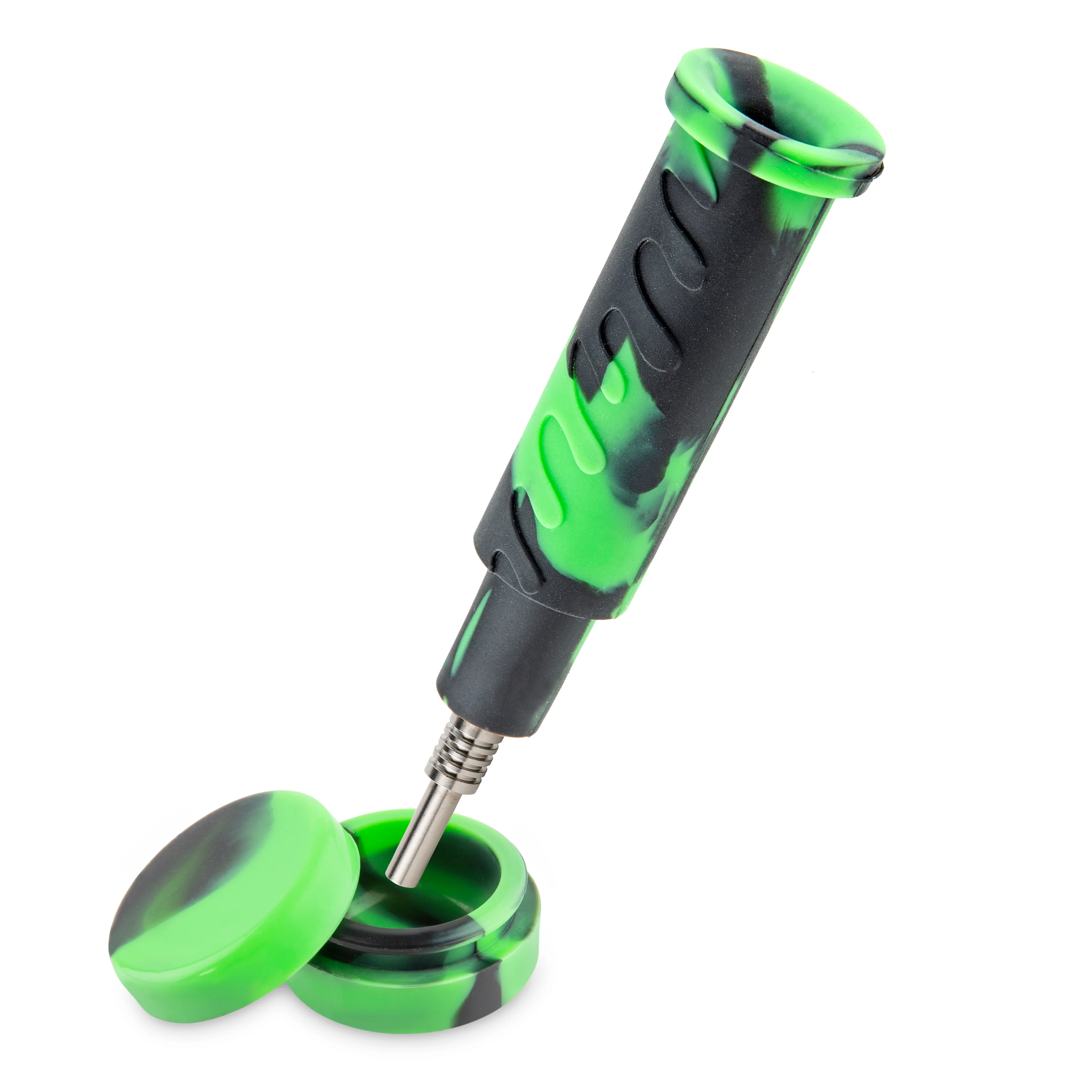 Ooze Swerve Silicone Water Pipe, Dab Rig & Dab Straw - Chameleon - Image 9