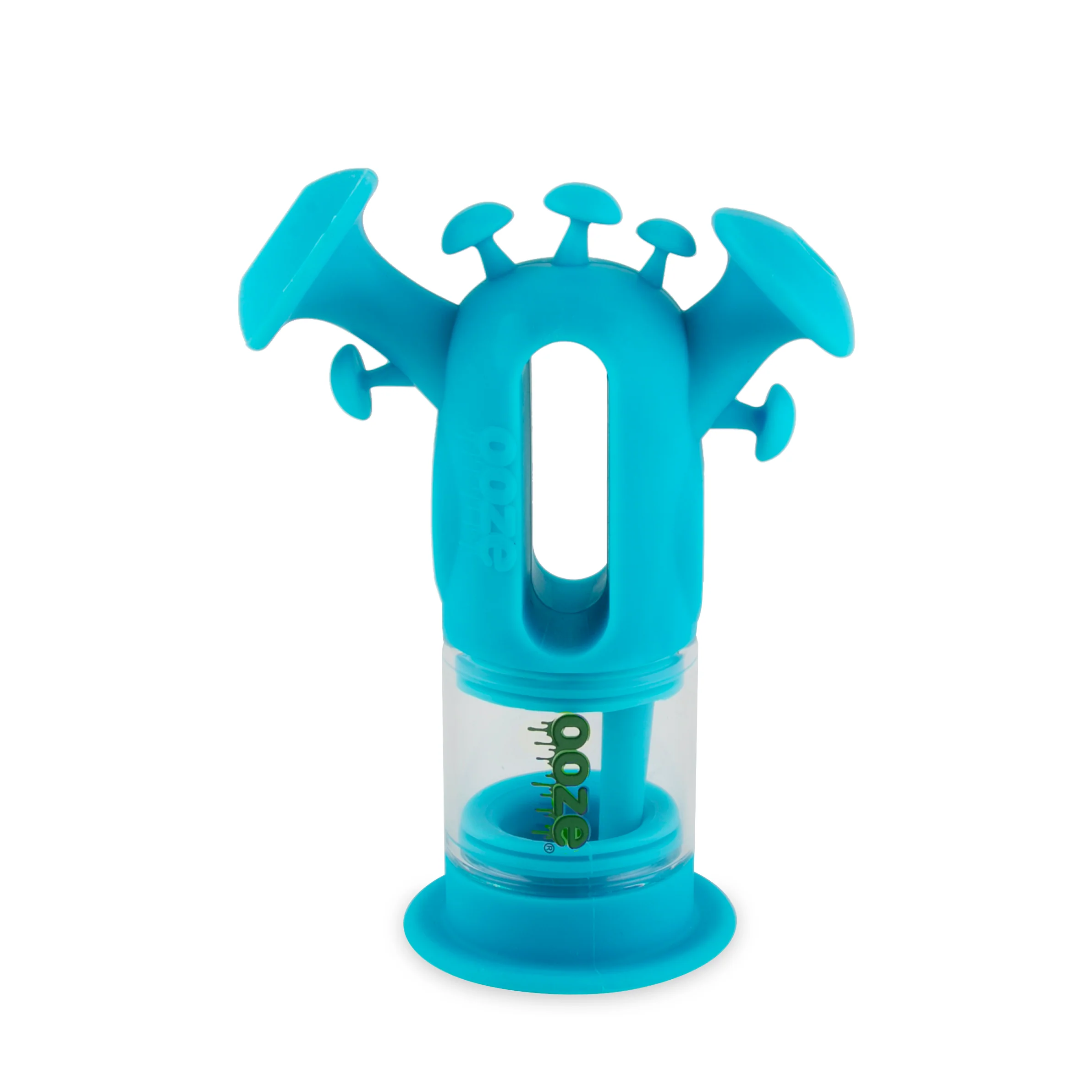 Ooze Trip Pipe Silicone Water Bubbler & Dab Rig - Aqua Teal - Image 3