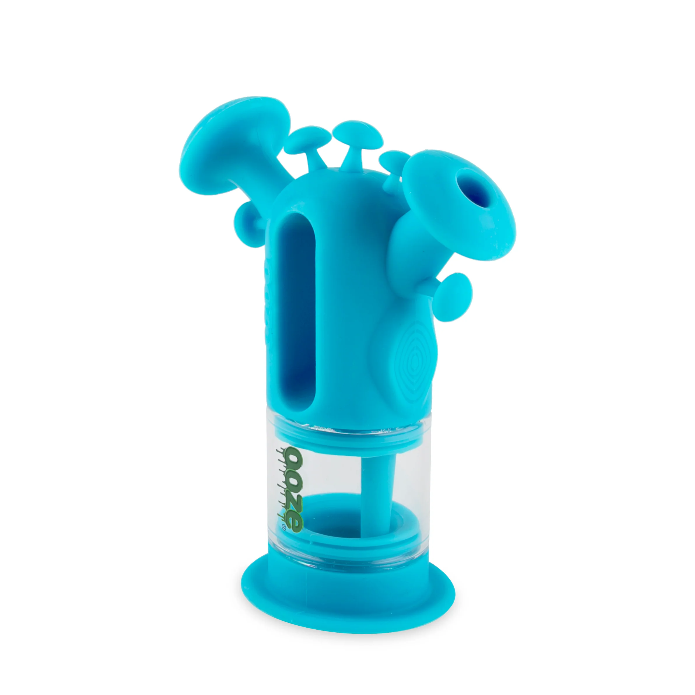 Ooze Trip Pipe Silicone Water Bubbler & Dab Rig - Aqua Teal - Image 6